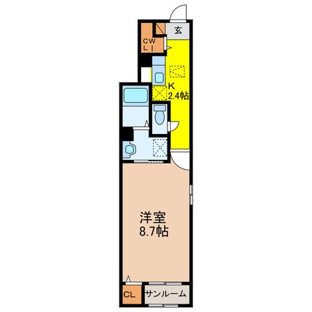 スカイ　フラワーの物件間取画像